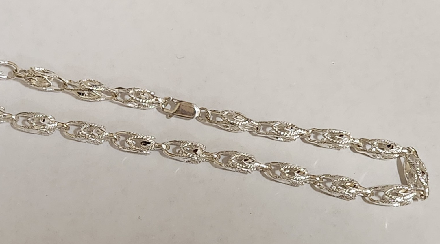 Men’s Lady’s 925 Silver Turkish Link Rope Chain Necklace 24in inch Long 5mm Wide