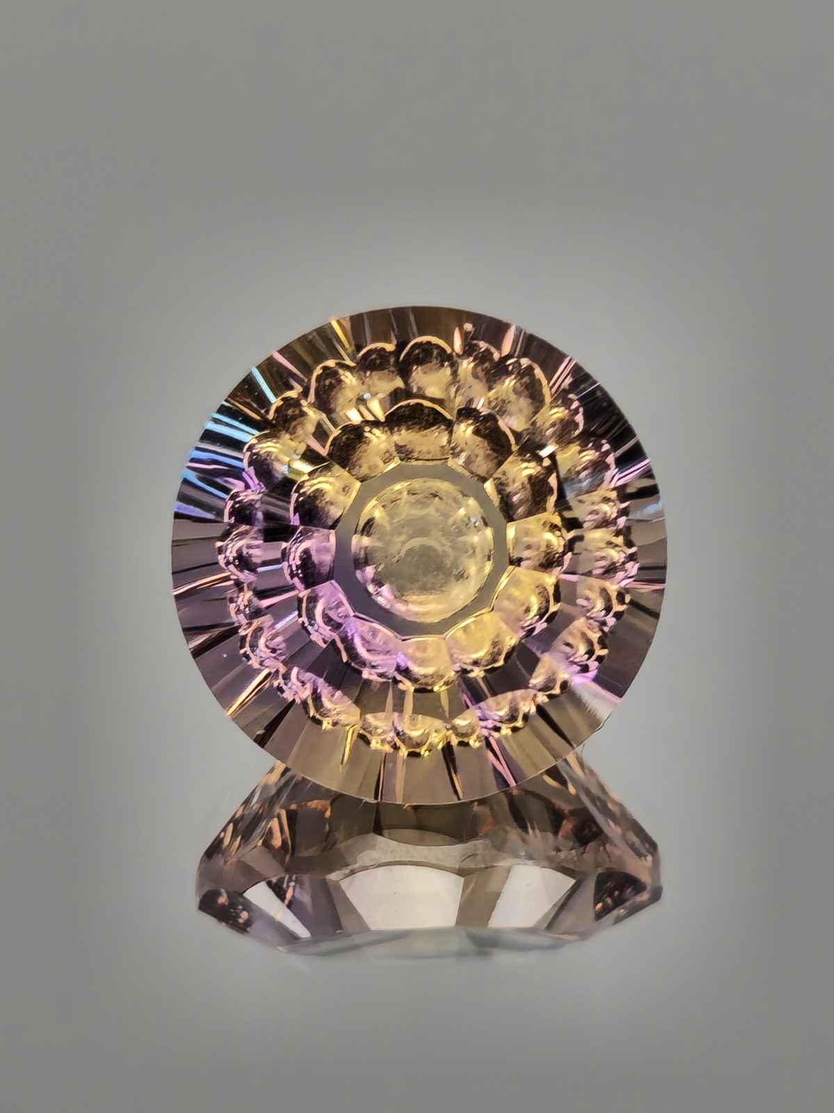Ametrine Untreated 5.85 Carat Bolivian Princess Anahí Mine Bi Color Natural Gem