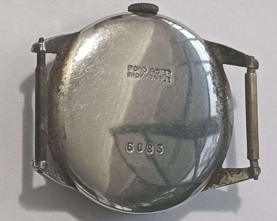 Antique old men wristwatch Studio fond acier inoxydable