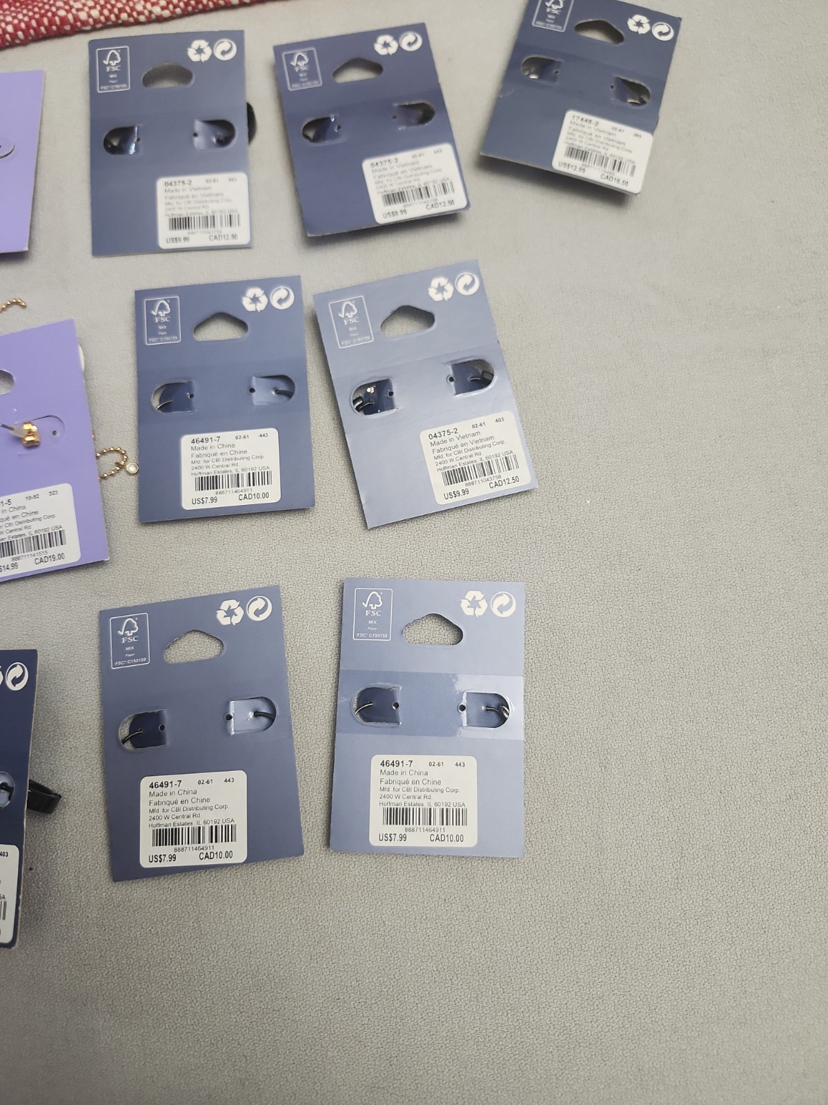 Claire’s Fashion Jewelry Pierced Earrings. Lot Of 16 Pieces…