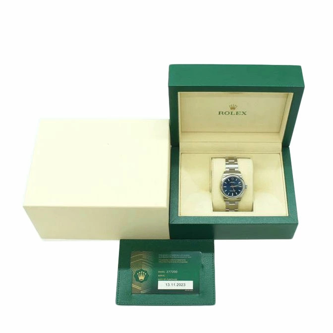 ROLEX Oyster Perpetual 31 Blue 277200 Wrist Size 17cm Used Watch #41814