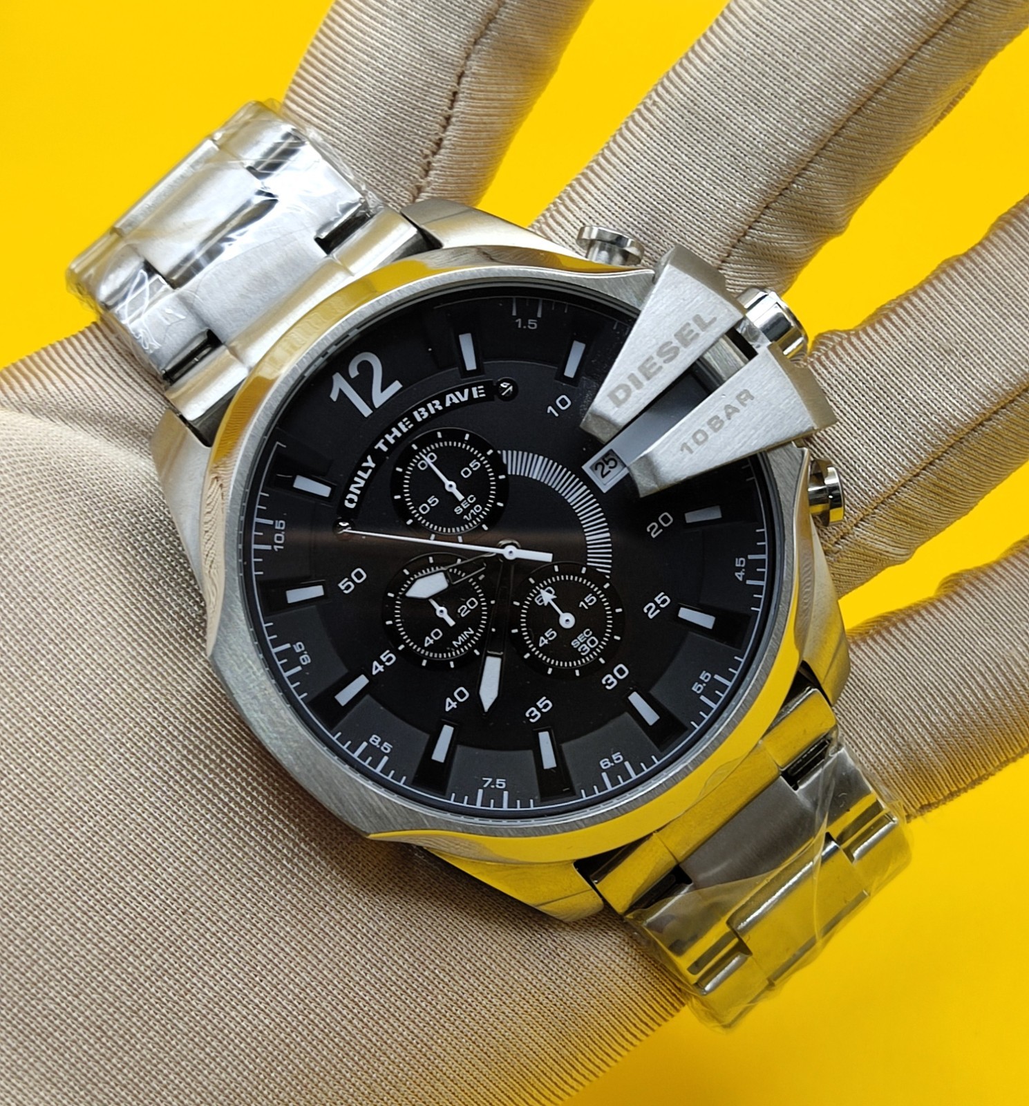 Premium Diesel Only The Brave 10 Bar Black Dial Refurbished Men’s Wrist Watch
