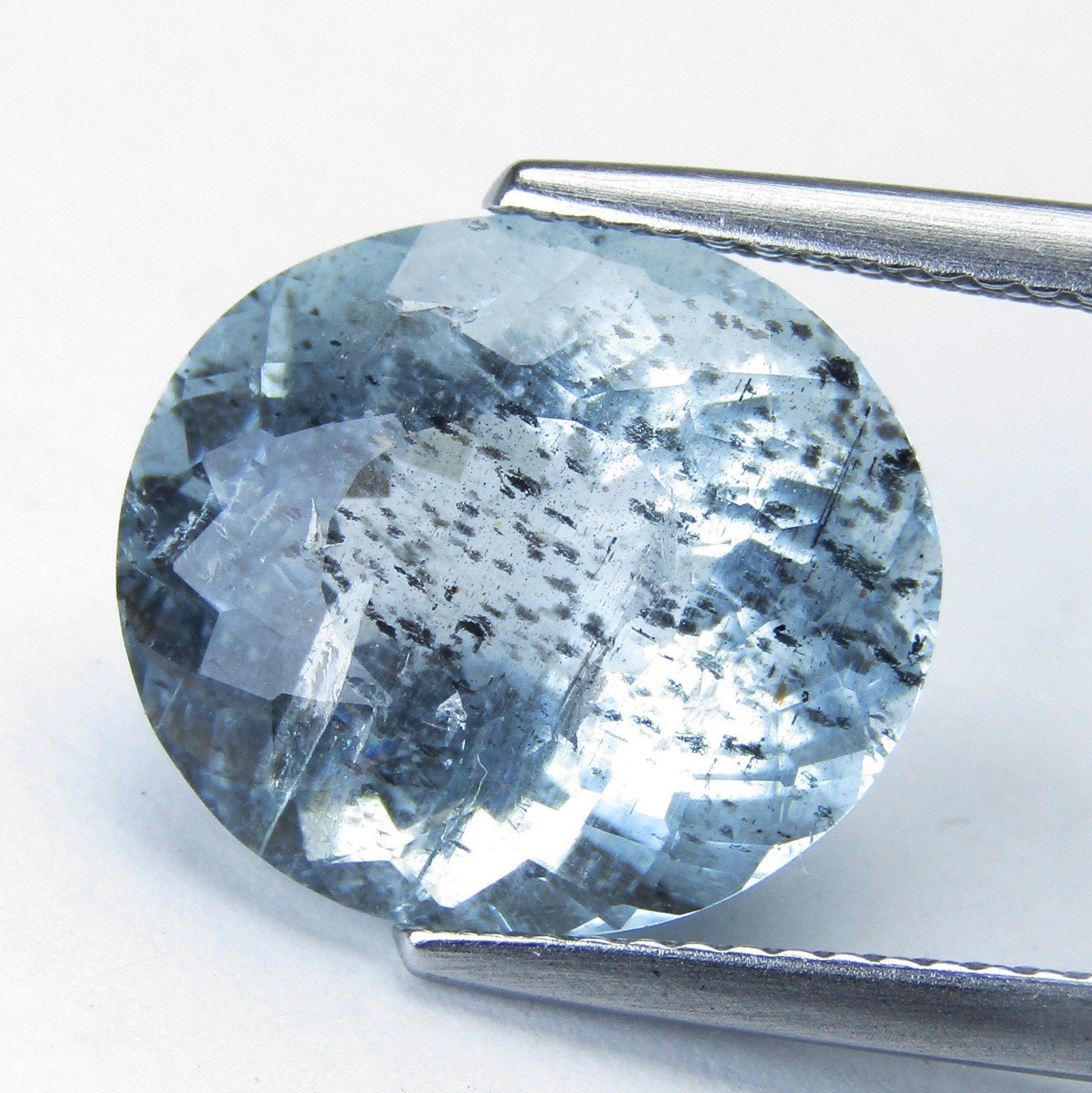 7.16Cts Genuine Natural Blue Unheated Aquamarine Oval Shape Collection Gemstone