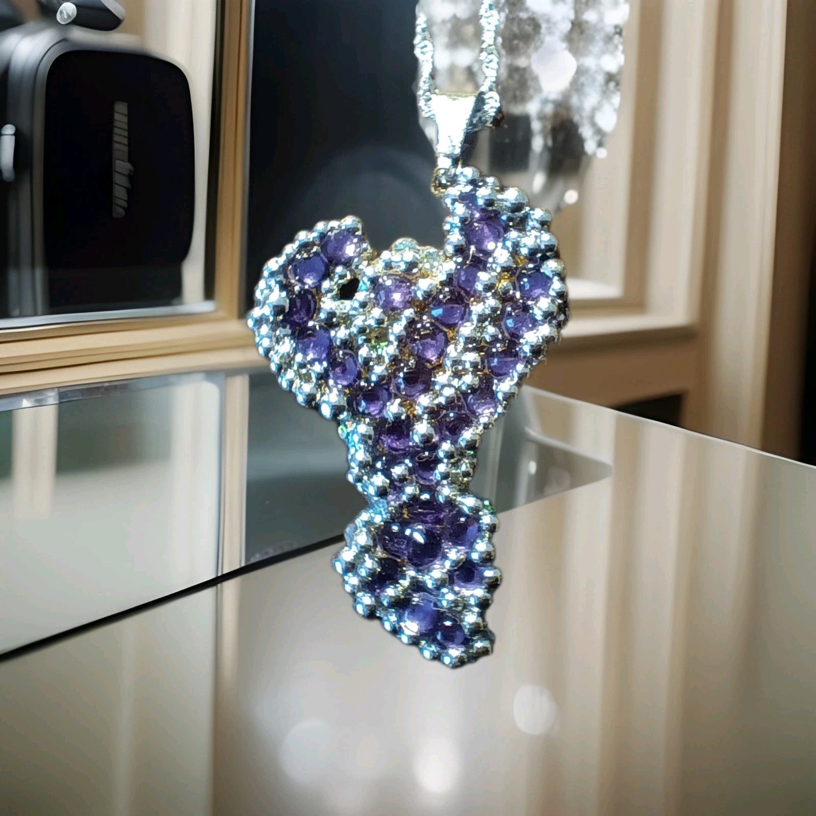 Nebula Galaxy Phoenix Necklace – Crystal Phoenix Jewelry Gift