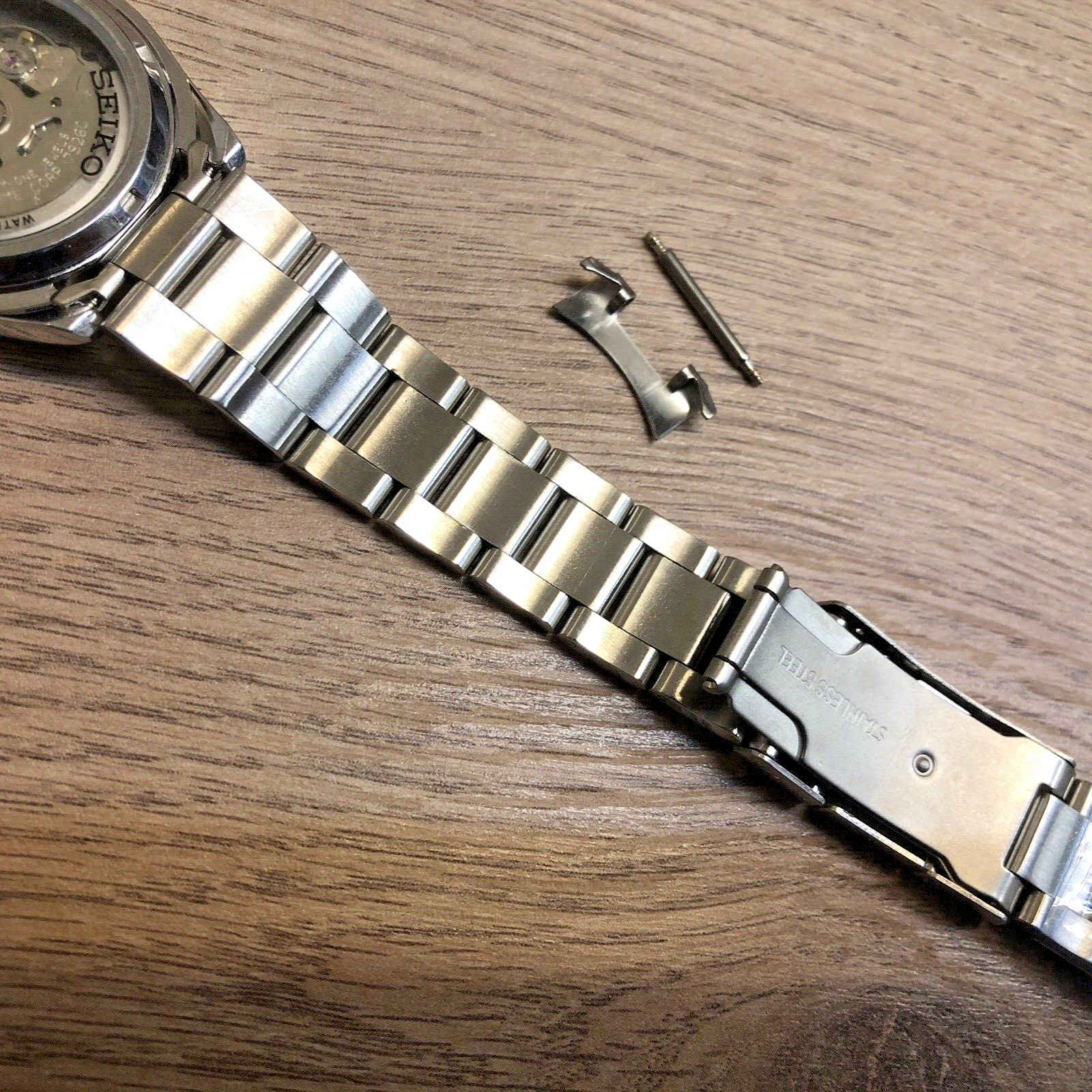 18mm oyster Stainless Steel Bracelet For Seiko 37mm SNK375 SNK381 SNK385 K1