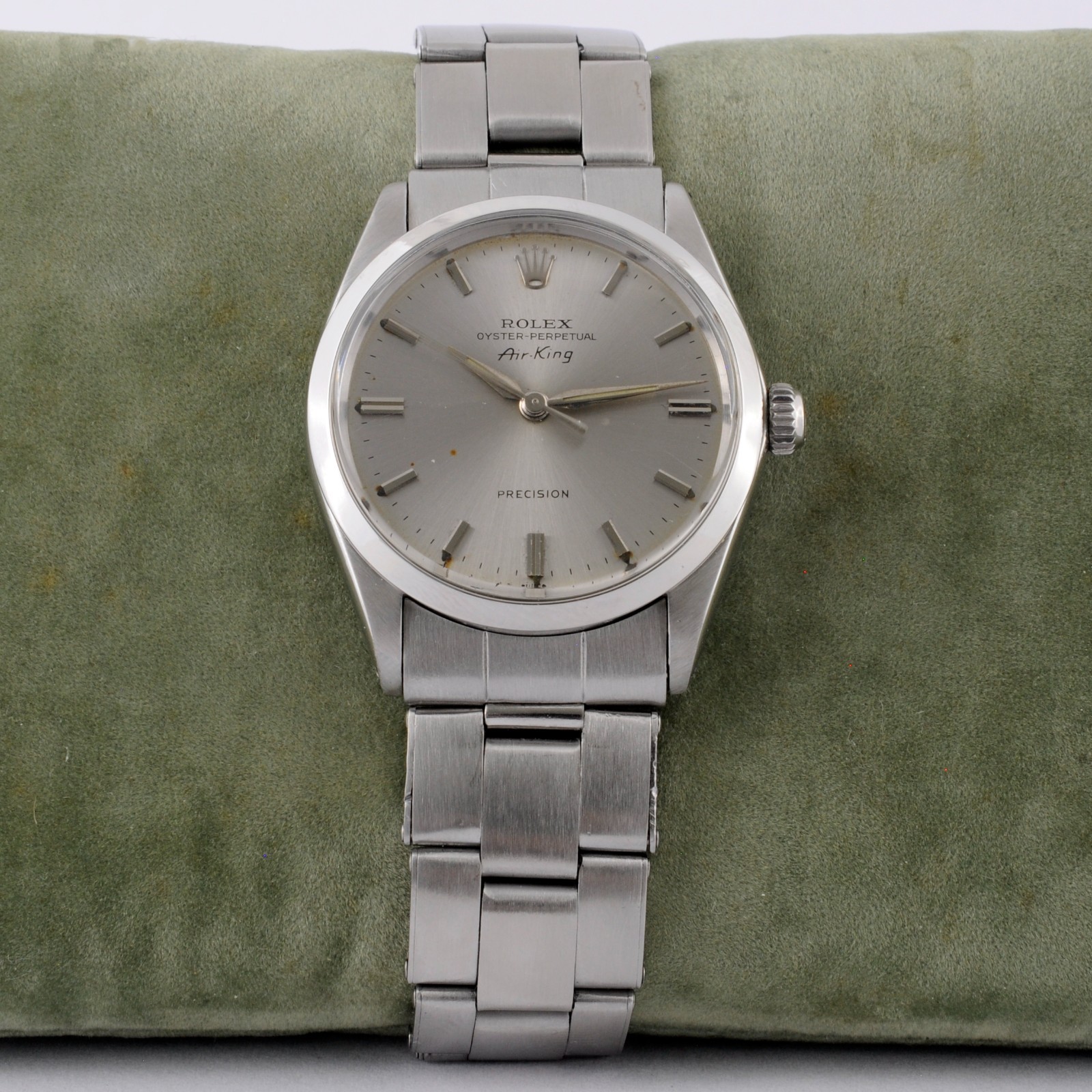 SWISS ROLEX OYSTER PERPETUAL AIR-KING 5500 1002 AUTOMATIC GENTS WATCH BRACELET