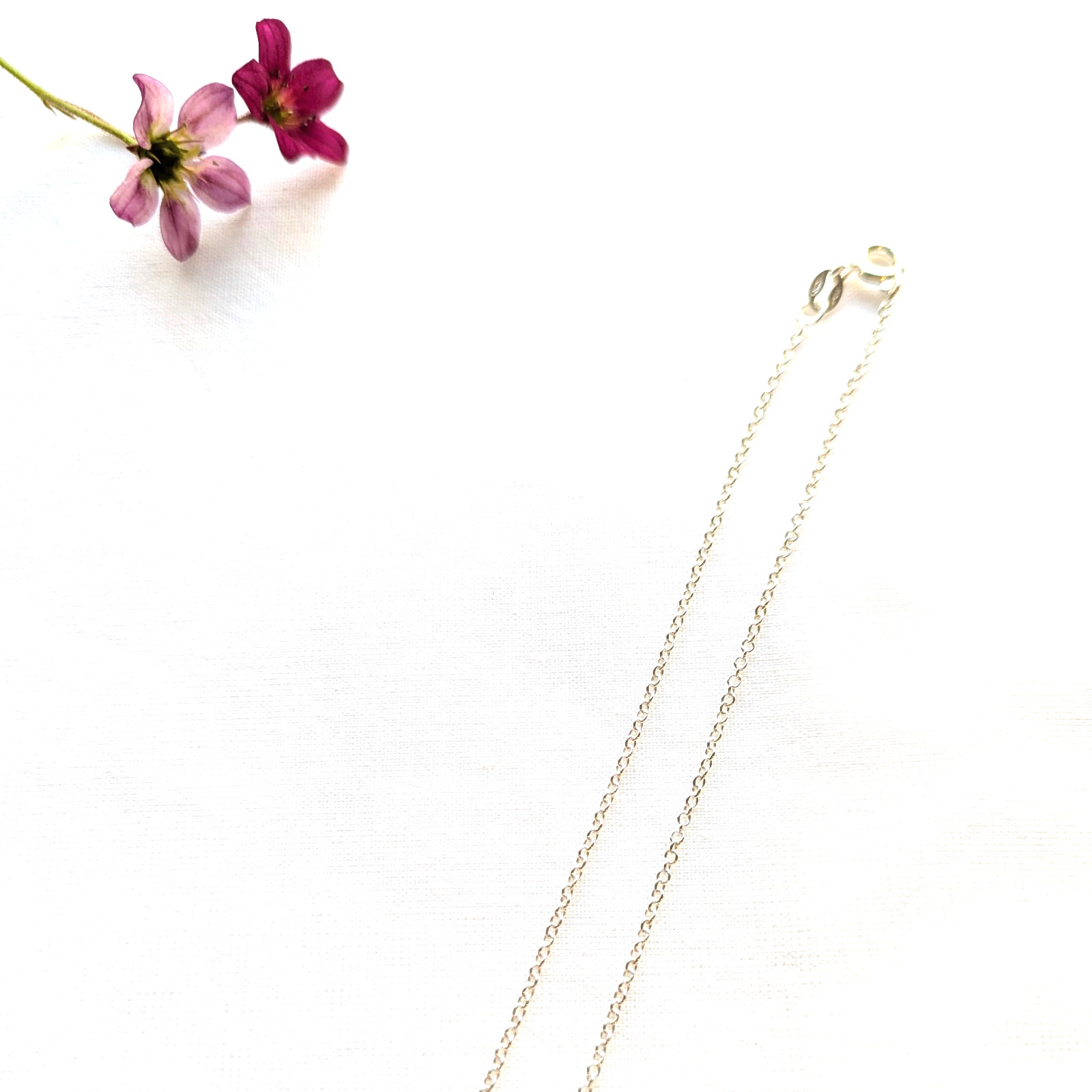 925 Sterling Silver 24 inch Medium Trace Chain Italy Long Necklace Men Women