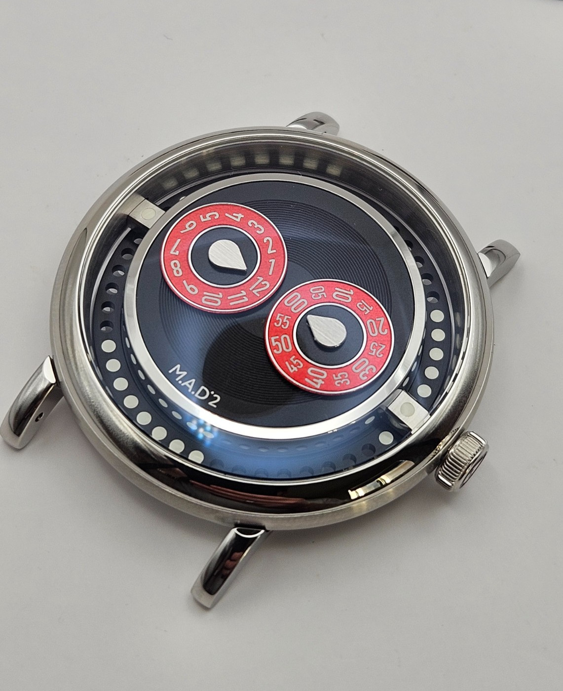 MB&F M.A.D.2 Editions R&B Red & Black, New Unworn with Box and Accessories