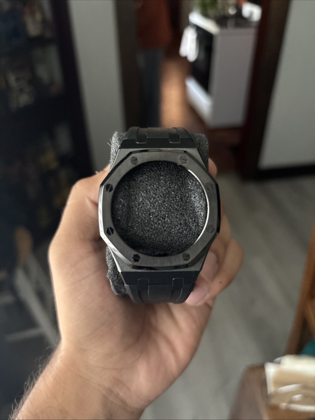 G Shock Mod Kit Black Case Steel Case Rubber Band for G-SHOCK GA-2100 NEW W/Box