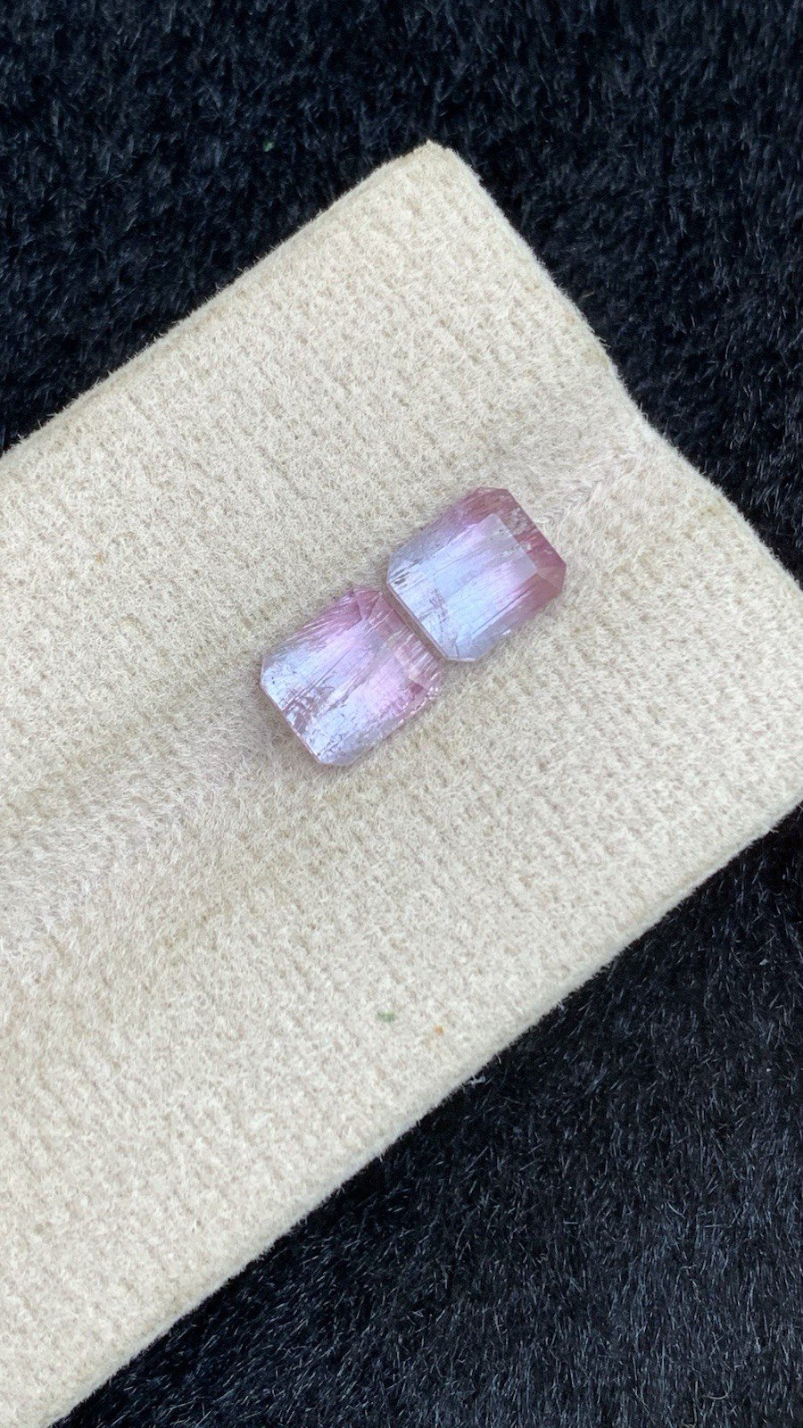 2.82 Crt Bicolour TourmalinePerfect Pair Natural Earth MinedUnheated Faceted Afg