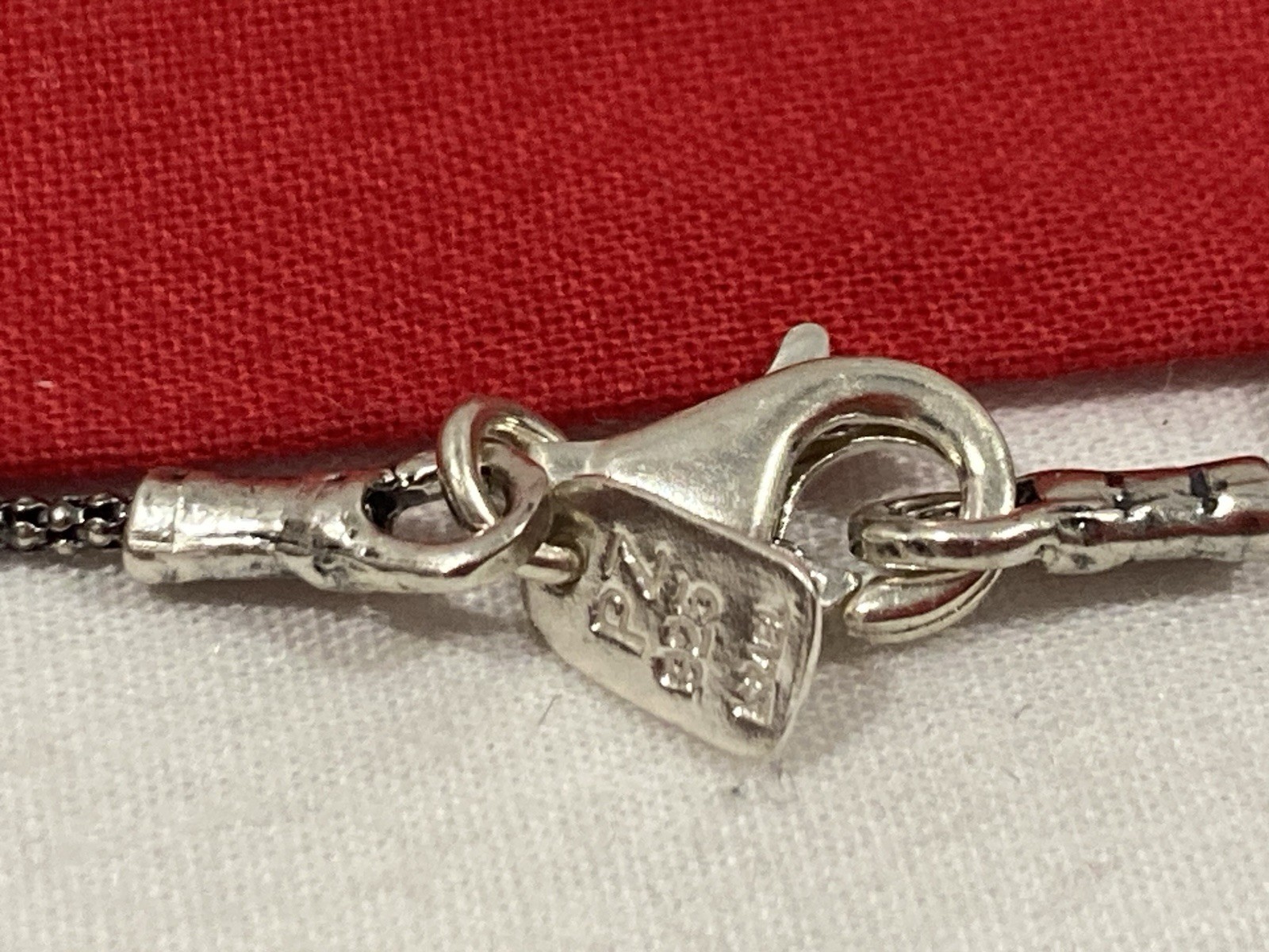 NEW OR PAZ PZ ISRAEL Sterling Silver 925 ROMAN GLASS Pendant Necklace W/BOX COA