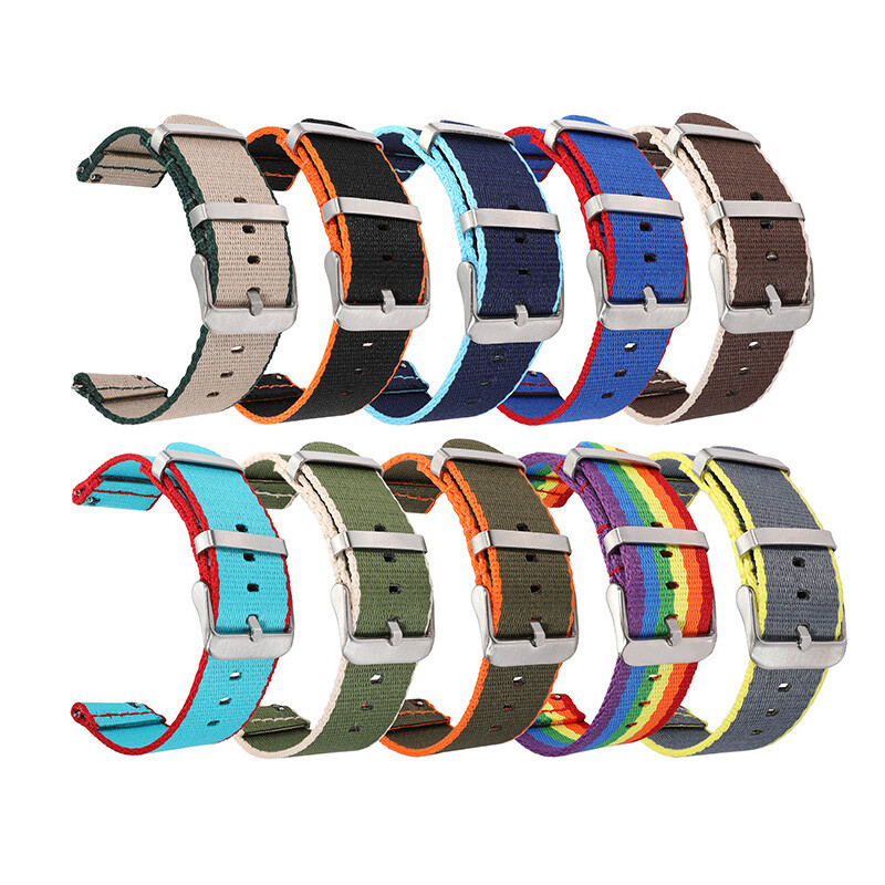 20mm Weave Nylon Watch Band 22mm Strap For Samsung Galaxy Watch 3 4 5pro 42 46mm