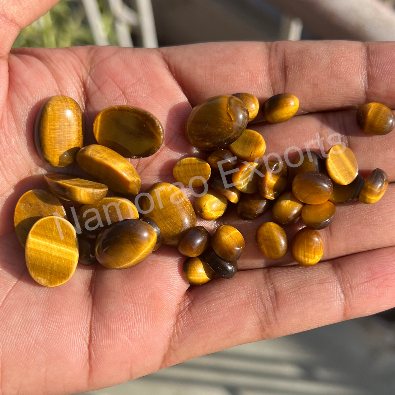 Natural Tiger’s Eye Oval 3×5 mm to 15×20 mm Cabochon Loose Gemstone Lot