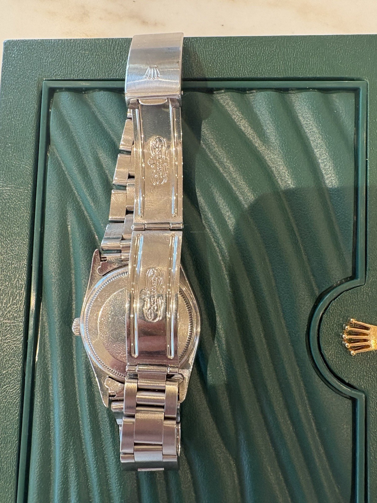 Rolex Air-King Oyster Perpetual Stainless Steel Rare Blue Arabic 14000