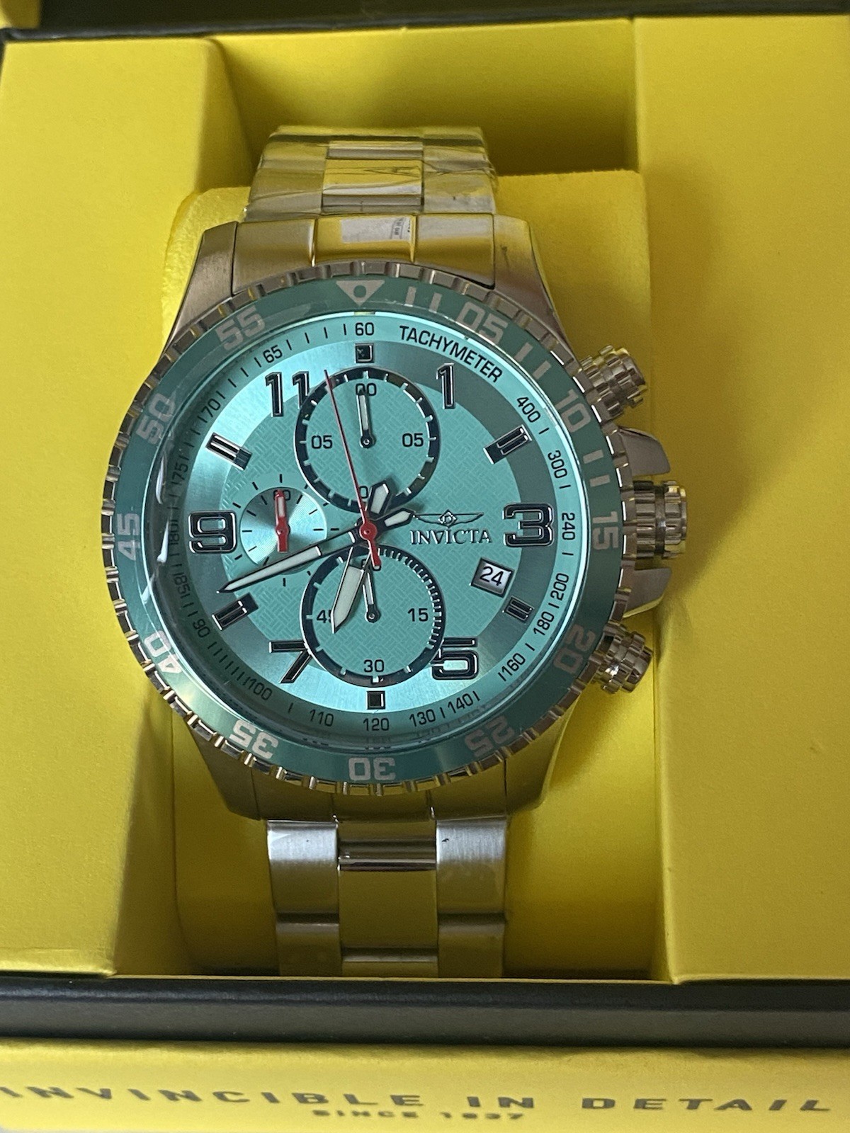 Brand New Invicta Specialty Mach Gala Men’s Watch 48mm Steel (69820) TachyMeter