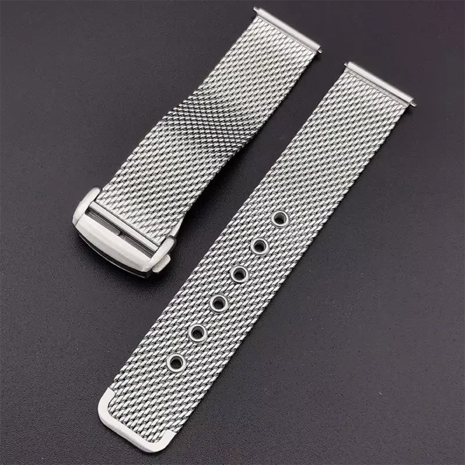 20mm Braided Stainless Mesh Band Strap For Omega Seamaster No Time To Die 007