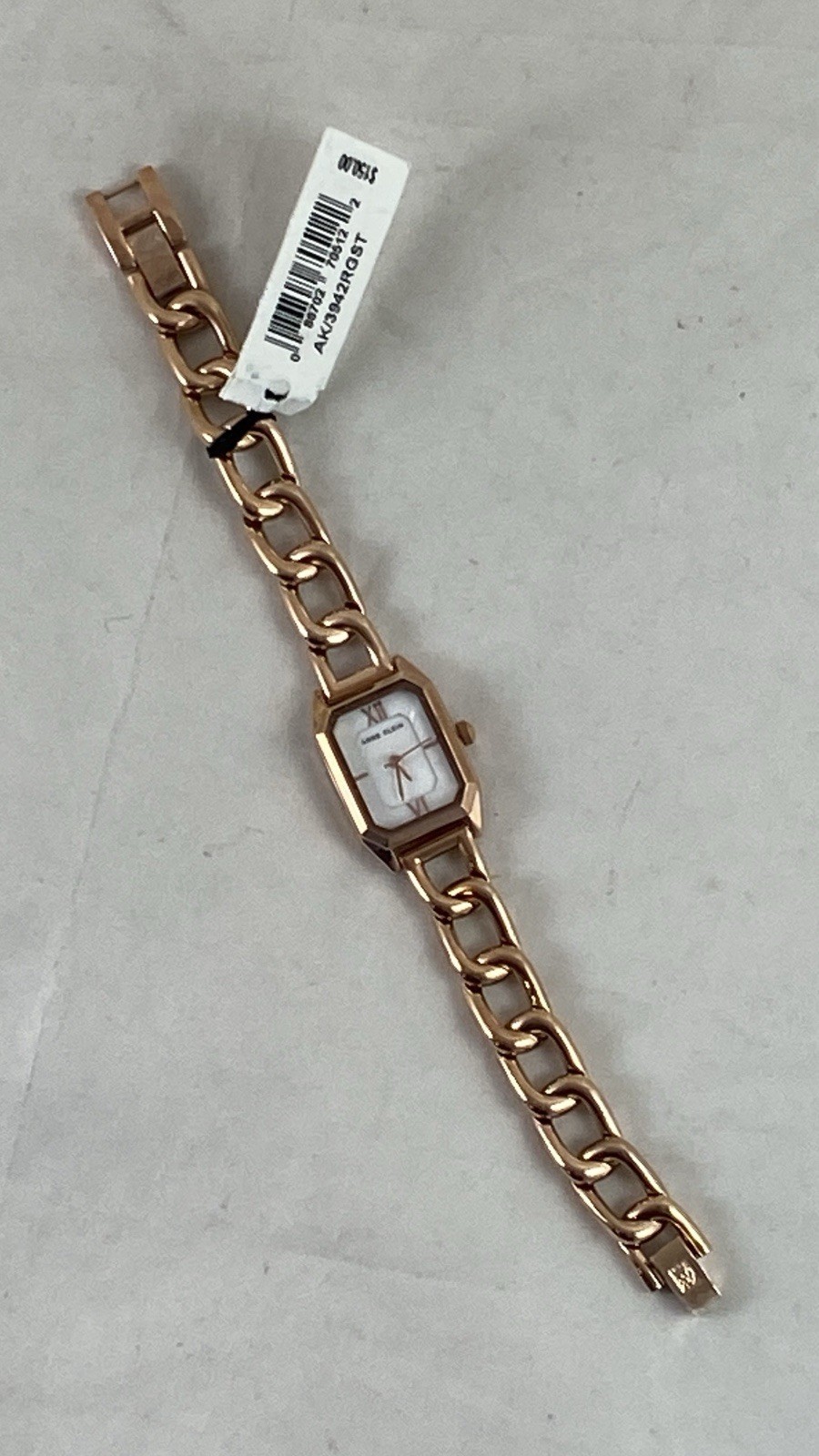 Anne Klein Women’s Watch & Bracelet Set Rose Gold Mother Of Pearl Butterfly NEW
