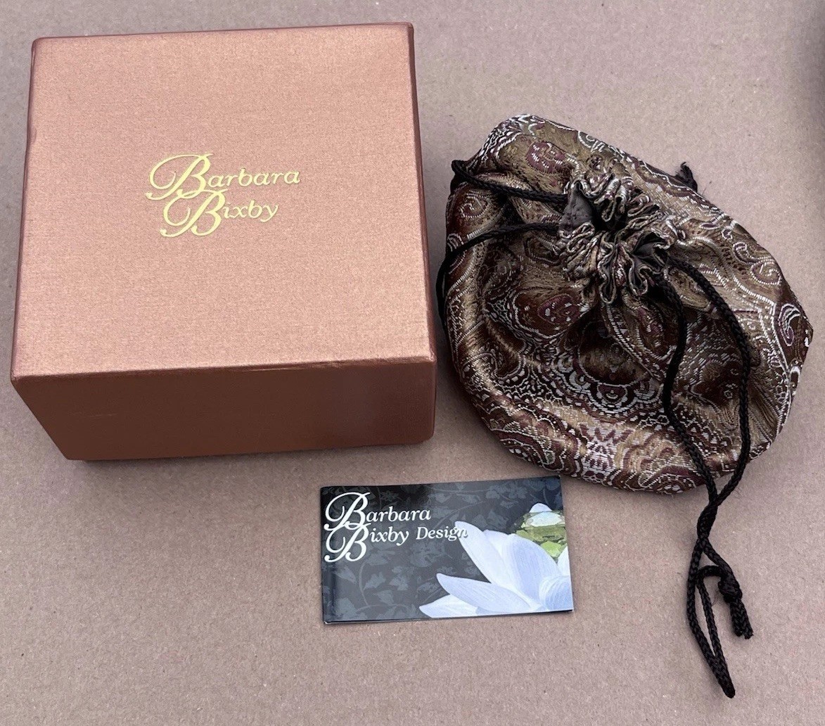 Barbara Bixby Sterling Silver & 18K Gold Accent Eastern Necklace 25″ w/ Box