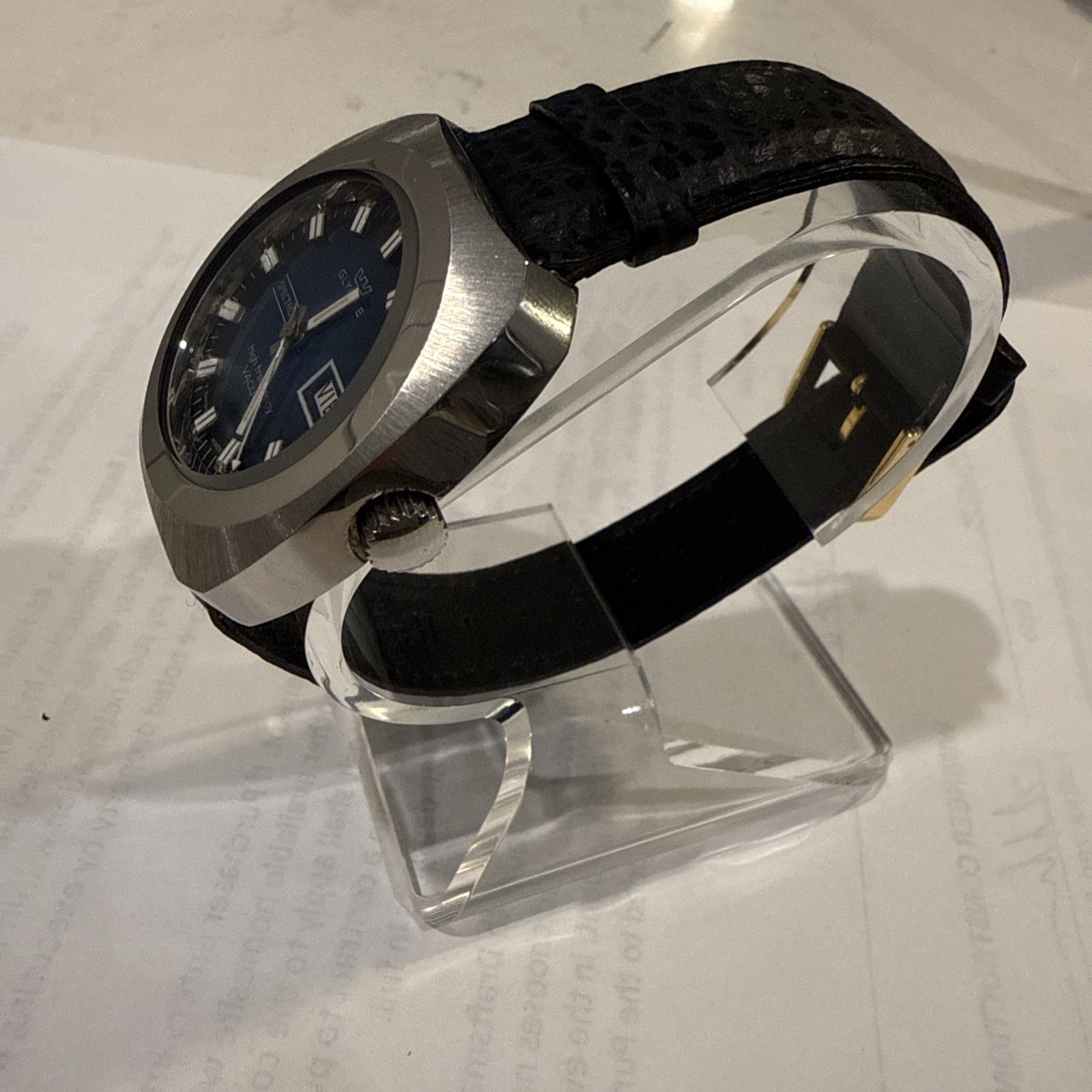 Glycine Spectrum High Freq Vacuum Auto Blue Dial Ref. 314.211 –Freshly Serviced