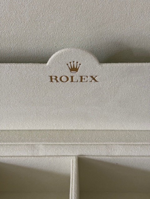Rolex Green Leather Watch Case With Compartments (Incl. Original Box) 8x11x3.5