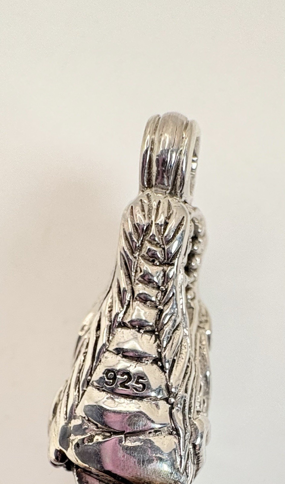 Dragon Head Borobudur Bracelet Sterling Silver 30.10g 7.25in Bali Legacy