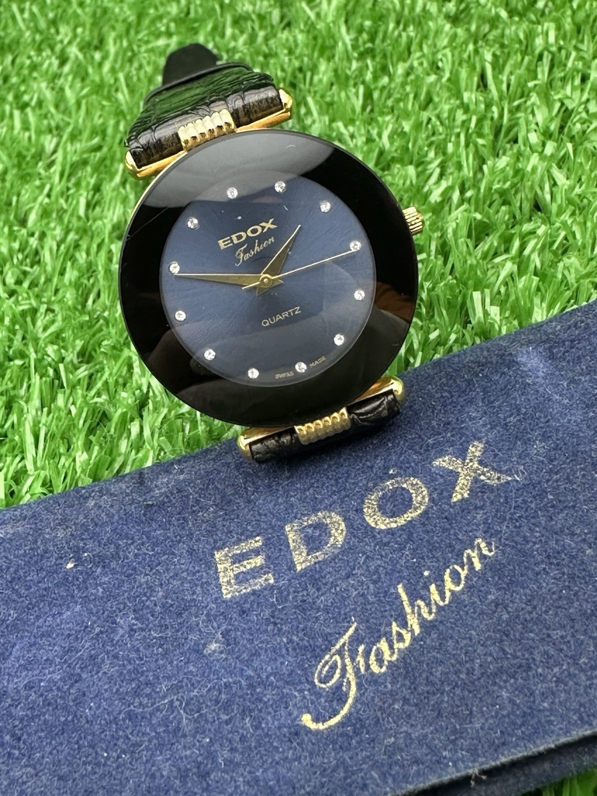 HYPER-RARE VINTAGE EDOX FASHION WATCH AMAZING UNISEX WATCH SWISS MADE MINT 80s
