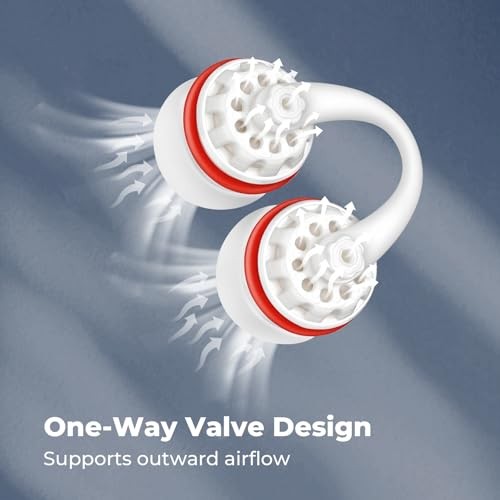 Swimming Nose Plug for Adults, One-Way Exhale Valve, Helps Keep Water Out,