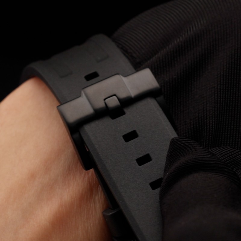 Luxury Carbon Fiber Case For Casioak Mod Kit GA2100/GA2110 fluororubber Strap