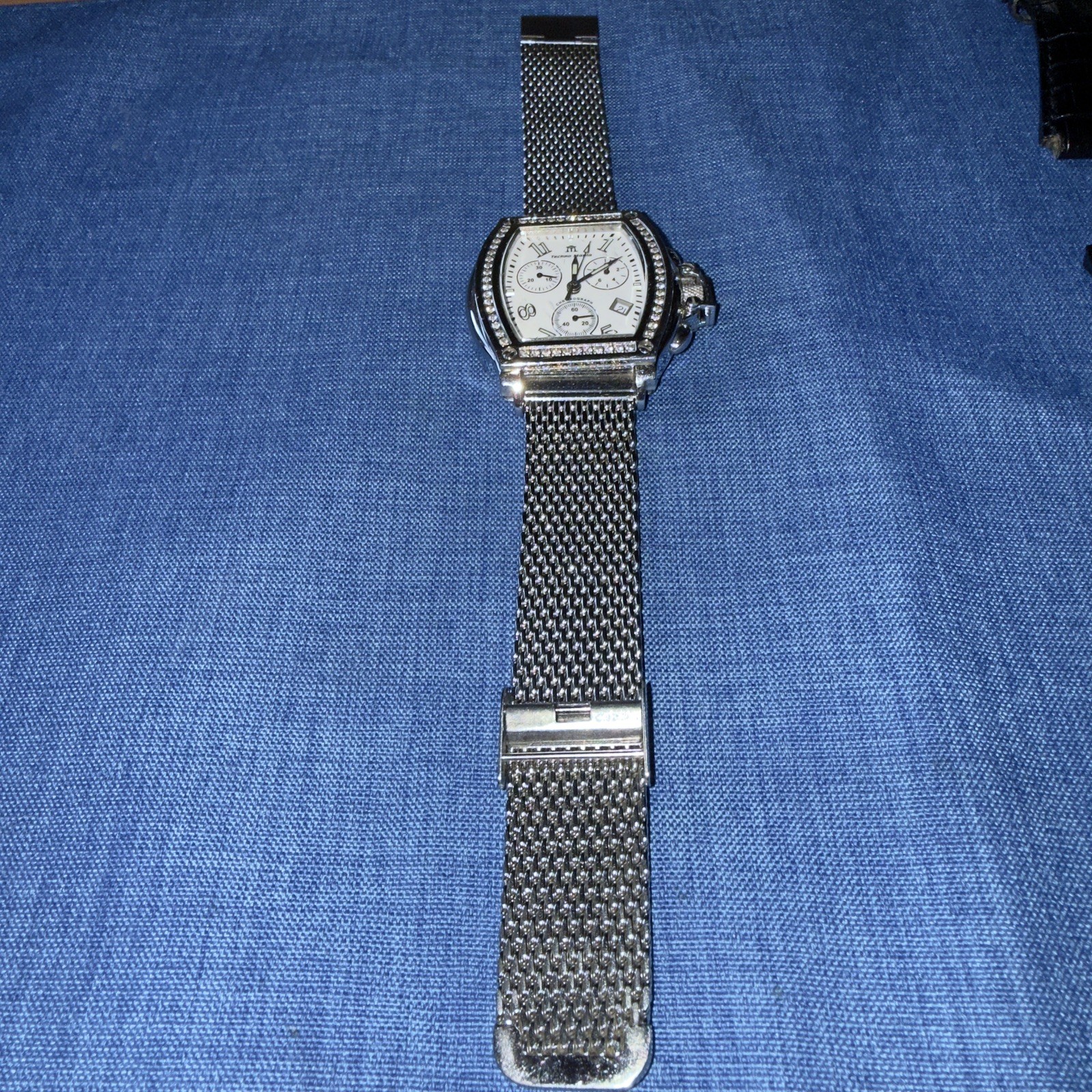 TECHNO MANIA Swiss Chronograph Calendar 1.5 ct Diamond bezel sapphire crystal