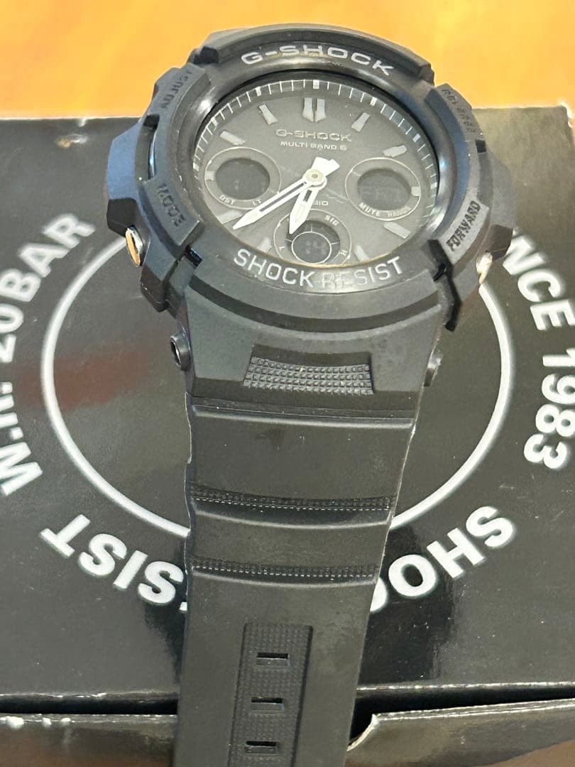 CASIO G-SHOCK AWG-M100B-1AER Tough Solar Multiband 6 20 BAR WR All Black Watch