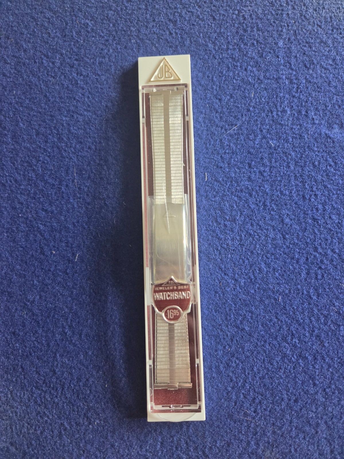 NOS Vintage JB Champion Stainless Steel deployment 18mm Watch Band + packaging