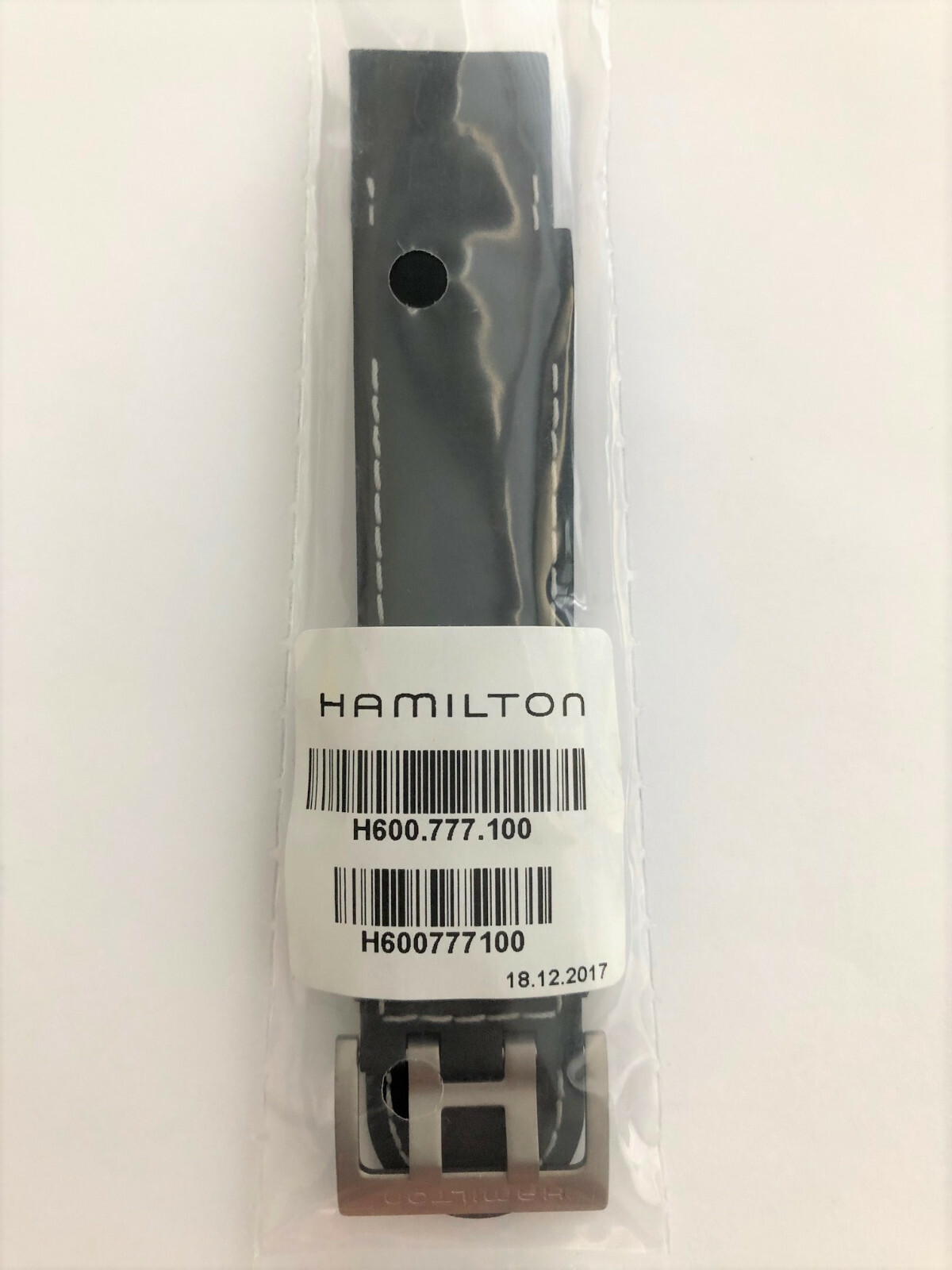 Original Hamilton 22mm Frogman H777160 / H777460 Black Rubber Watch Band Strap