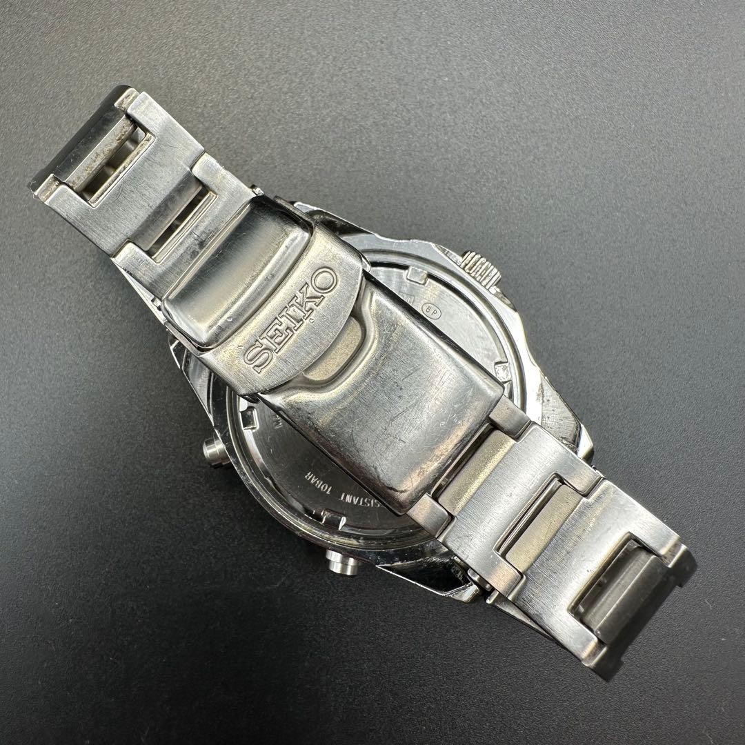 Seiko SUS Multi Function chronograph 6M26-6020 White Dial Working Condition