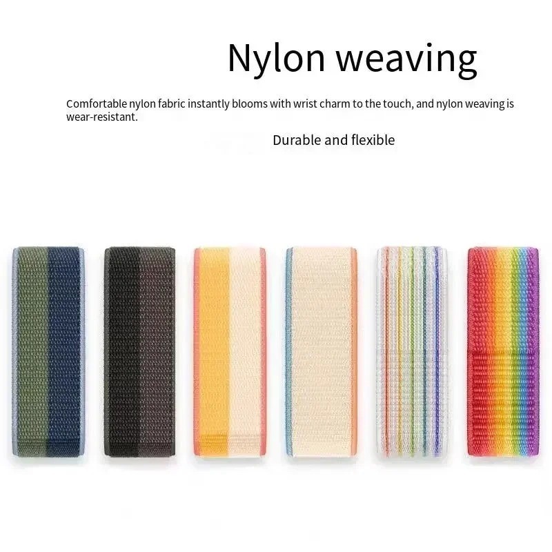 20mm 22mm Woven Nylon Sport Loop Watch Band Strap W/ Quick Release Spring Pins