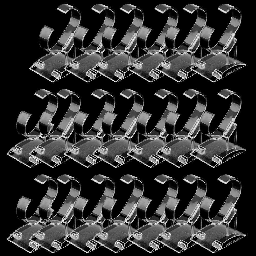 10Pcs Watch Bracelet Display Stand Shop Retail Plastic Rack Holder Showcase