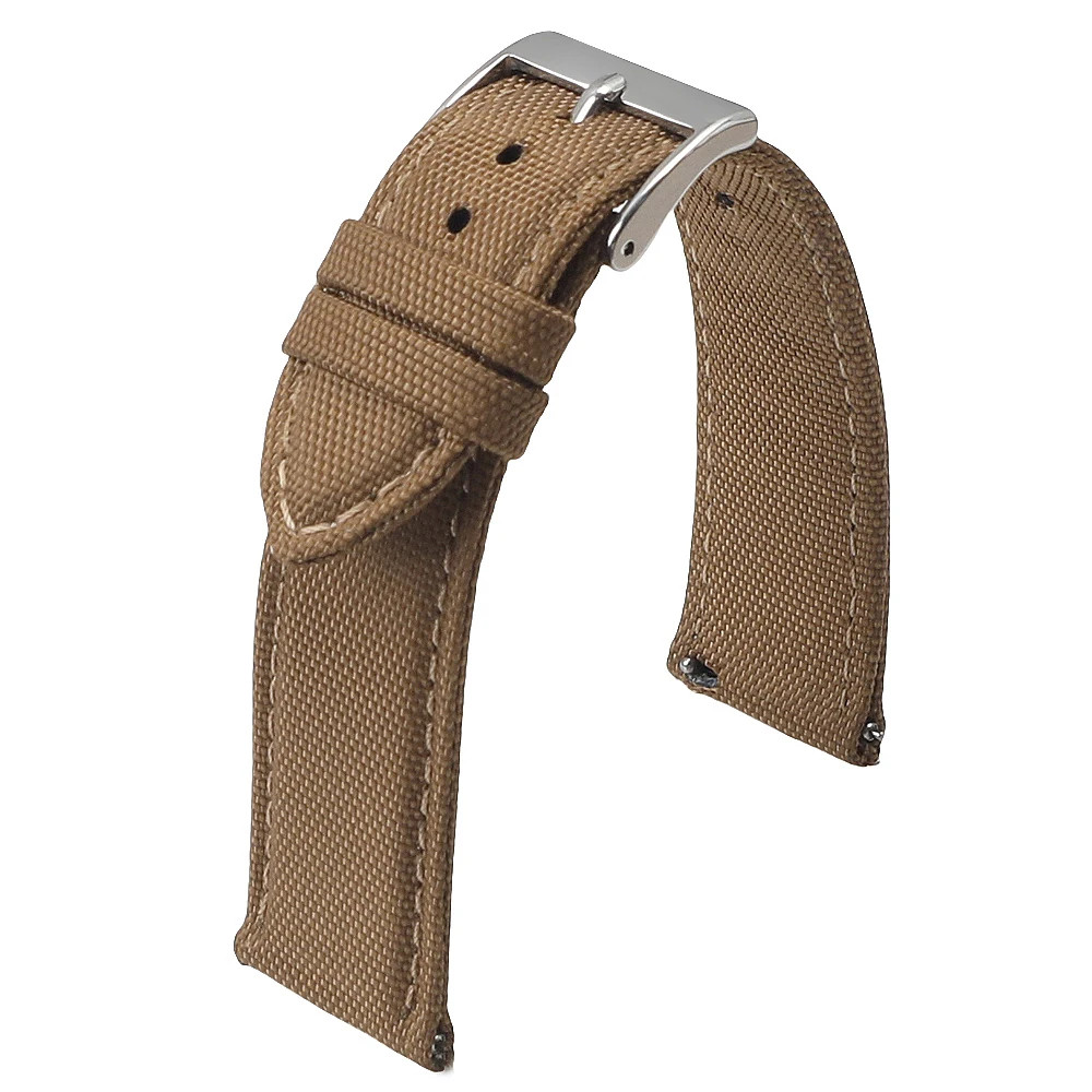18Mm 19Mm 20Mm 21Mm 22Mm 24Mm Waterproof Sailcloth Watch Strap Two-Sided Nylon W