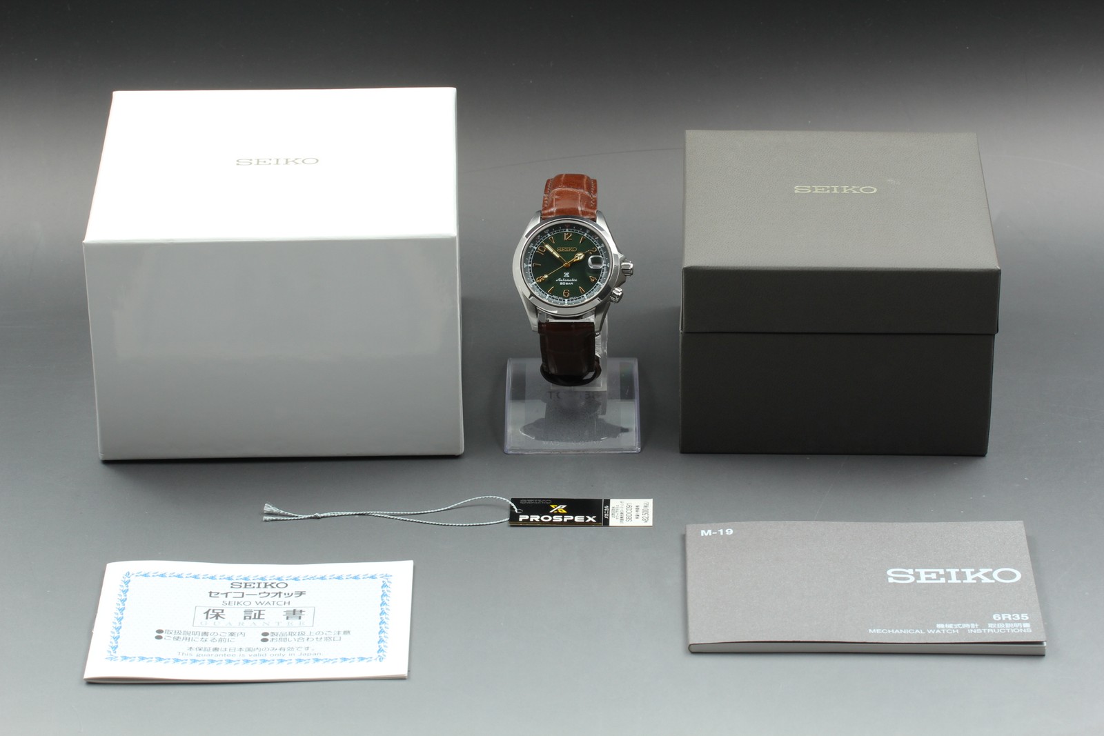 SEIKO Prospex Alpinist SBDC091 Moss Green AT Date Men’s Watch [Band Little Wear]