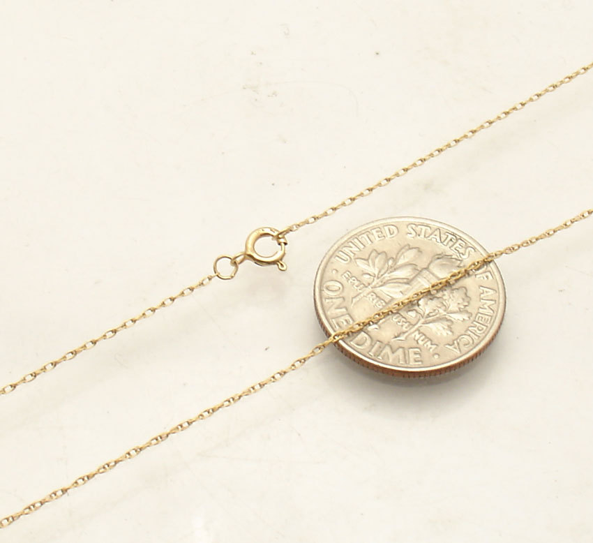 16″ 18″ Dainty Open Milano Rope Chain Necklace Real Solid 14K Yellow Gold 0.5mm