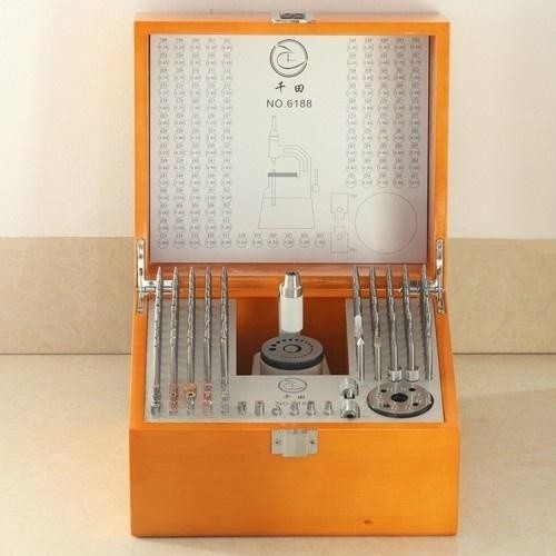Watchmaker Staking Set–Precision Punch&Anvil Bench Tool Kit for Pressing Hands-