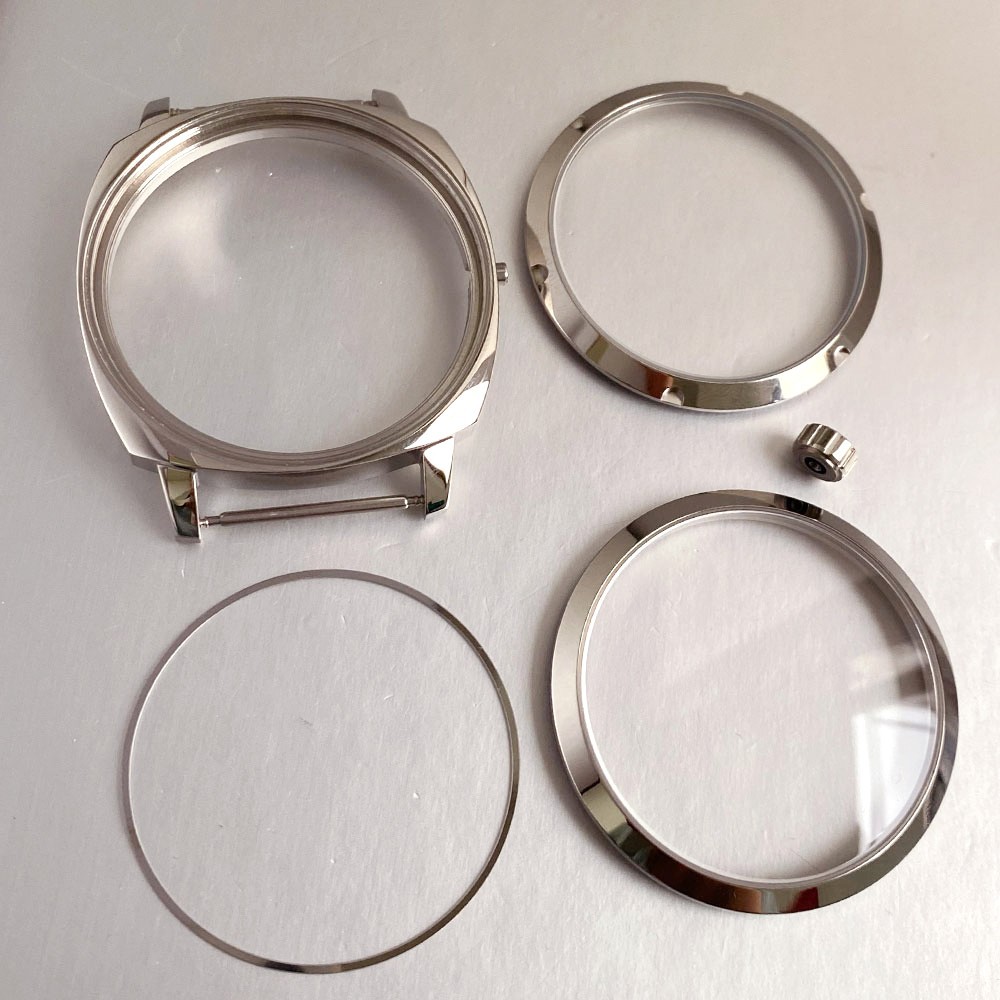 Stainless Steel 42mm Sapphire Glass Watch Case For ETA6497 6498 Sea-gull ST3600