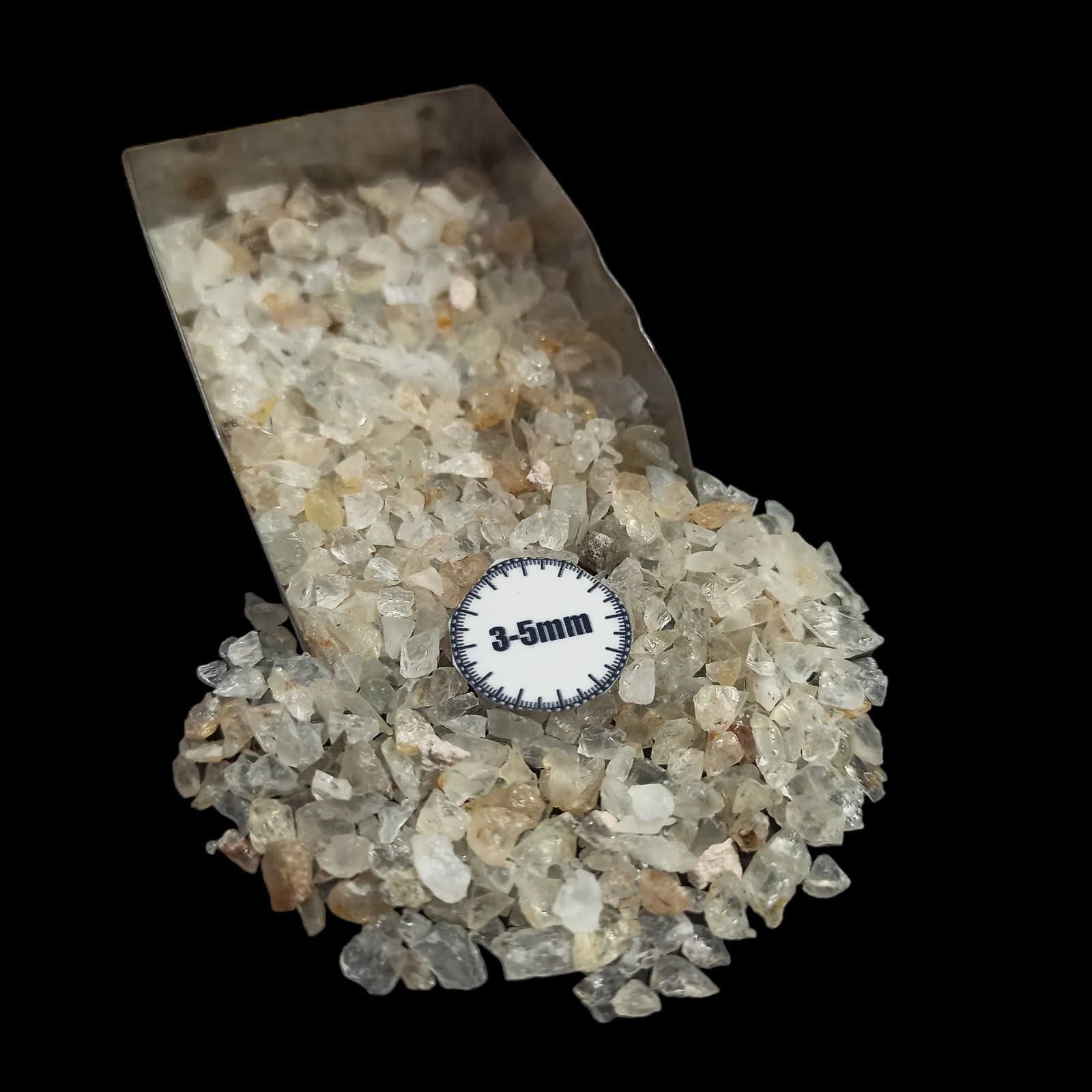 White Topaz Coarse Gemstone 3-5mm for Bottles Home Decor