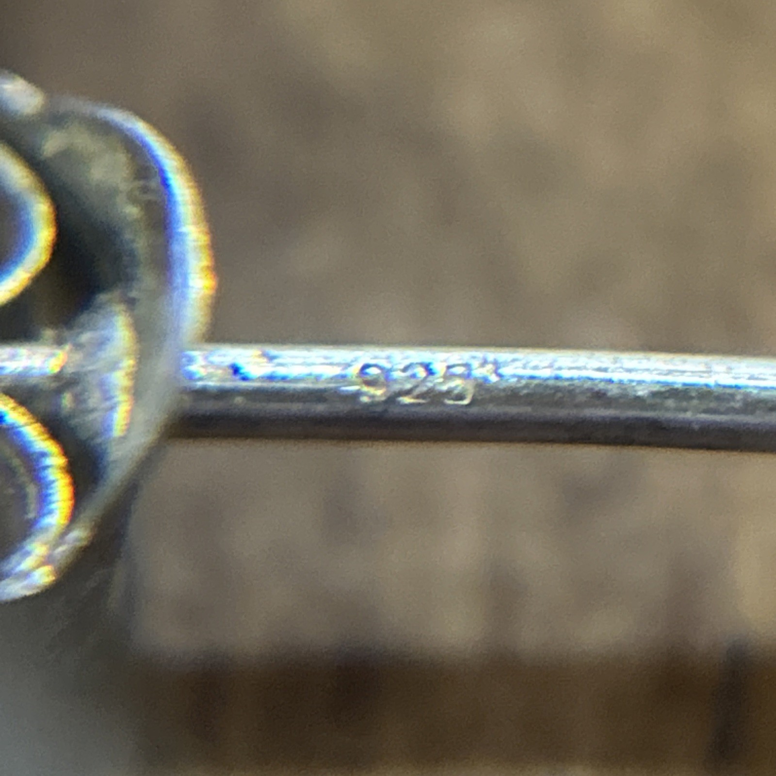 Sterling Silver Small Ball Stud Earrings .46 Grams