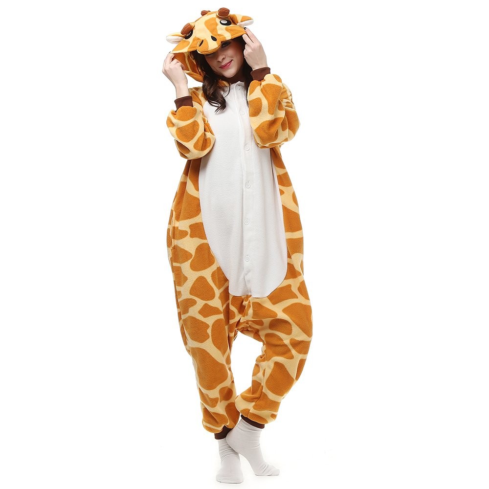 BGOKTA Adult Animal Bodysuit Pajamas Halloween Cosplay Costume One-Piece