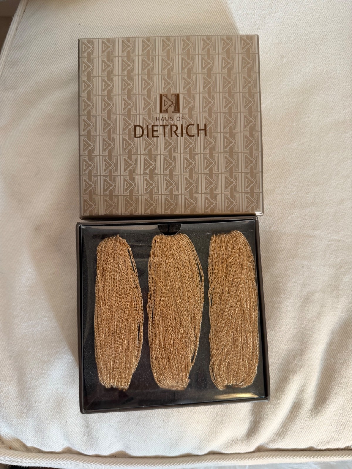Haus of Dietrich gold-tone multi-strand necklace