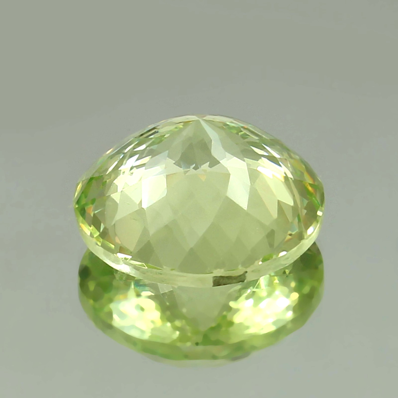 AAA Natural Flawless Green Ceylon Chrysoberyl Round Loose Gemstone Cut 13×13 MM