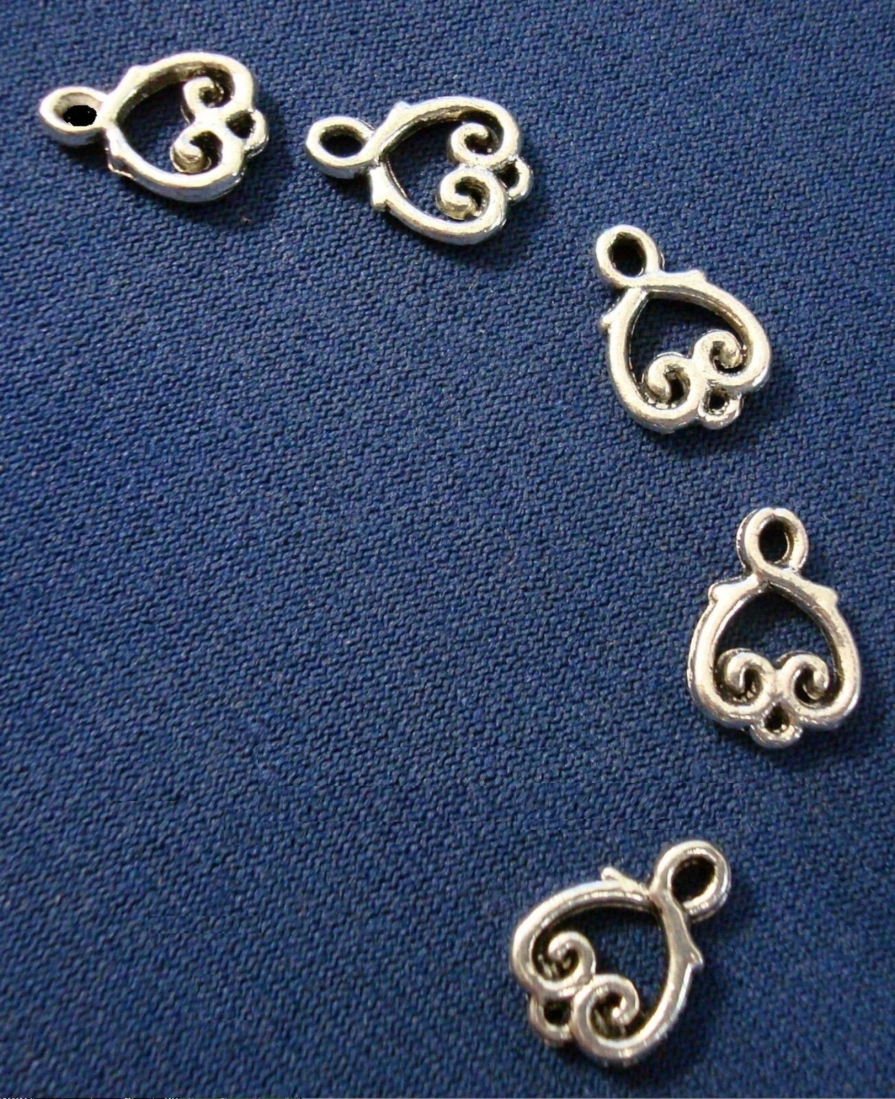 Victorian jewelry style 14x10mm links antique silver plated zinc 5 pcs fpl005