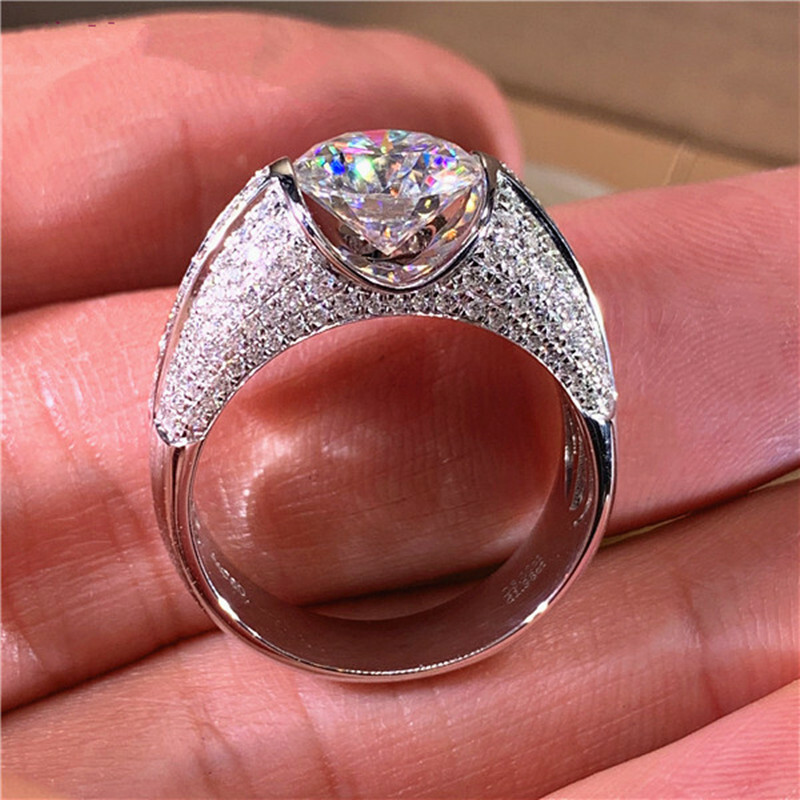 Fashion 925 Silver Filled Ring Women Cubic Zircon Jewelry Gift Sz 6-10