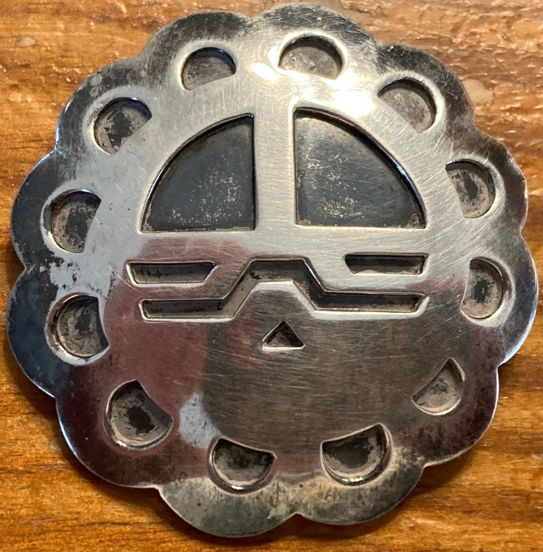 Navajo Sunface Sterling Brooch Pin Pendant 1.95″ Exquisite Rare Vintage 25g🔥🔥