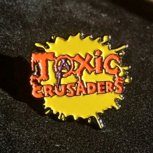 Toxic Crusaders Logo Enamel Pin 80s 90s Cartoon Retro Video Game Comic Books