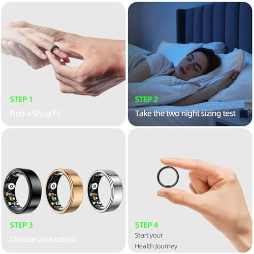 Smart Ring Sizing Kit – 8 Sizes (6-13) for Men & Women – Accurate Measurement